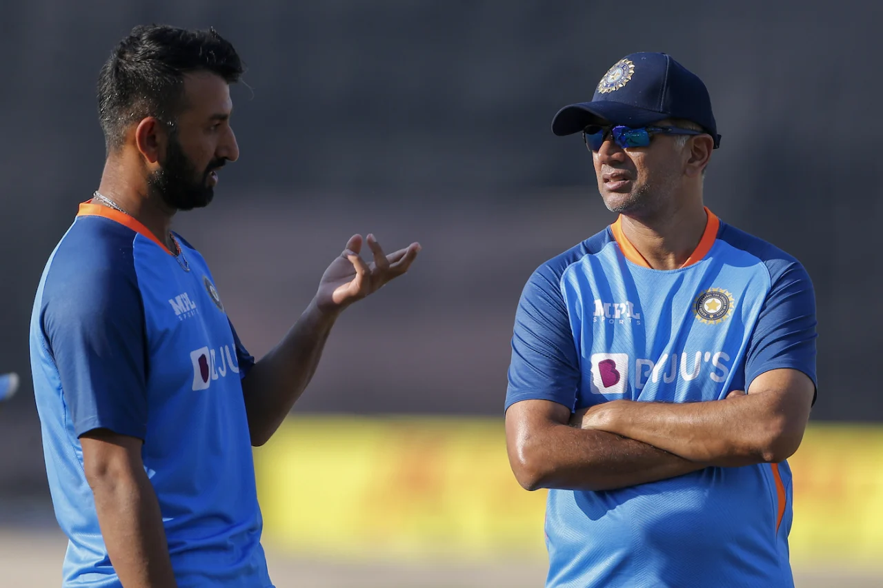 Rahul Dravid And Cheteshwar Pujara Rahul Dravid And Cheteshwar Pujara