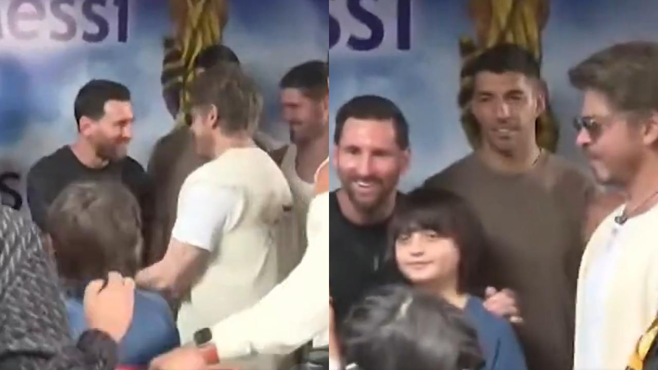 Lionel Messi and Shah Rukh Khan