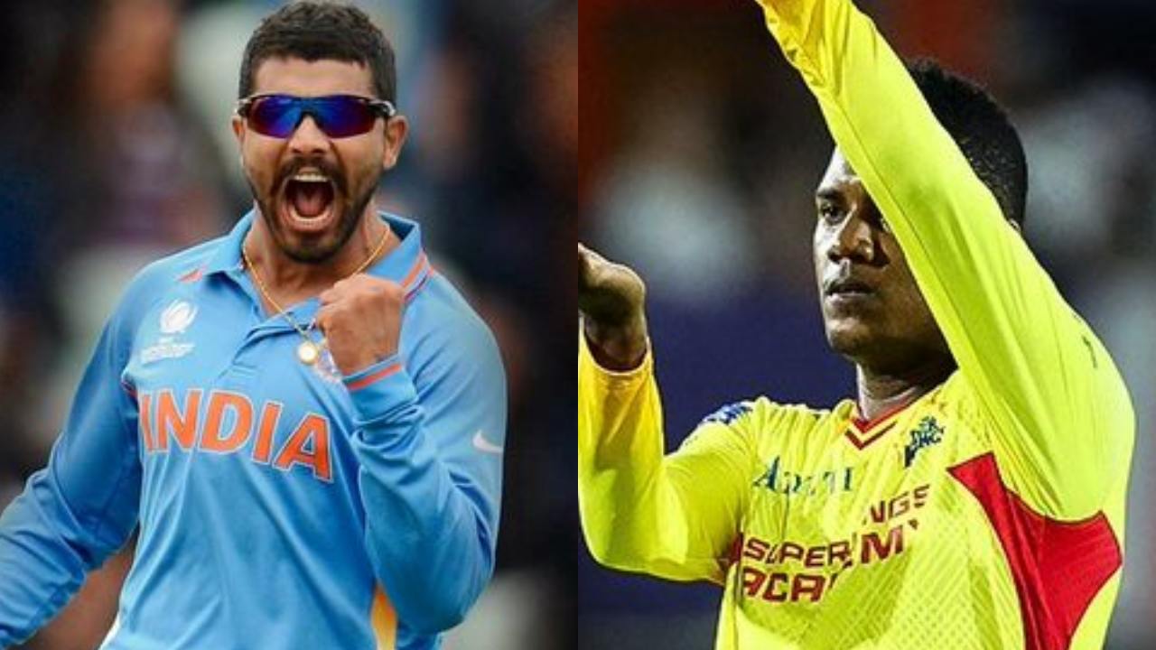 Akeal Hosein and Ravindra Jadeja