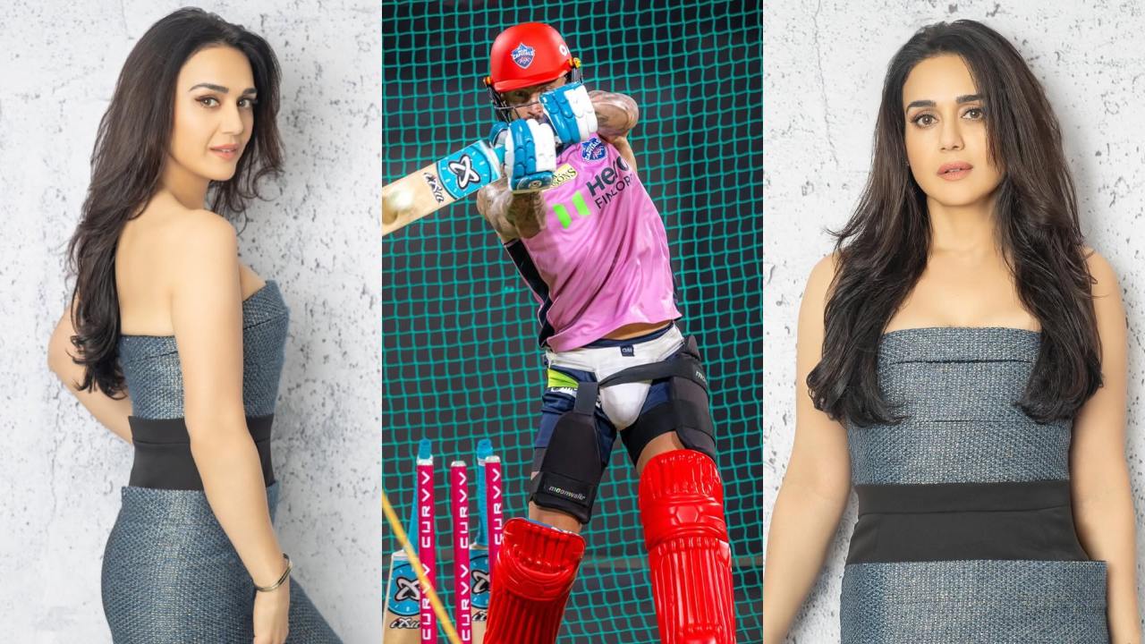 Preity Zinta and Faf du Plessis in movie