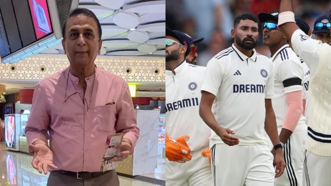 Sunil Gavaskar and Mohammed Siraj