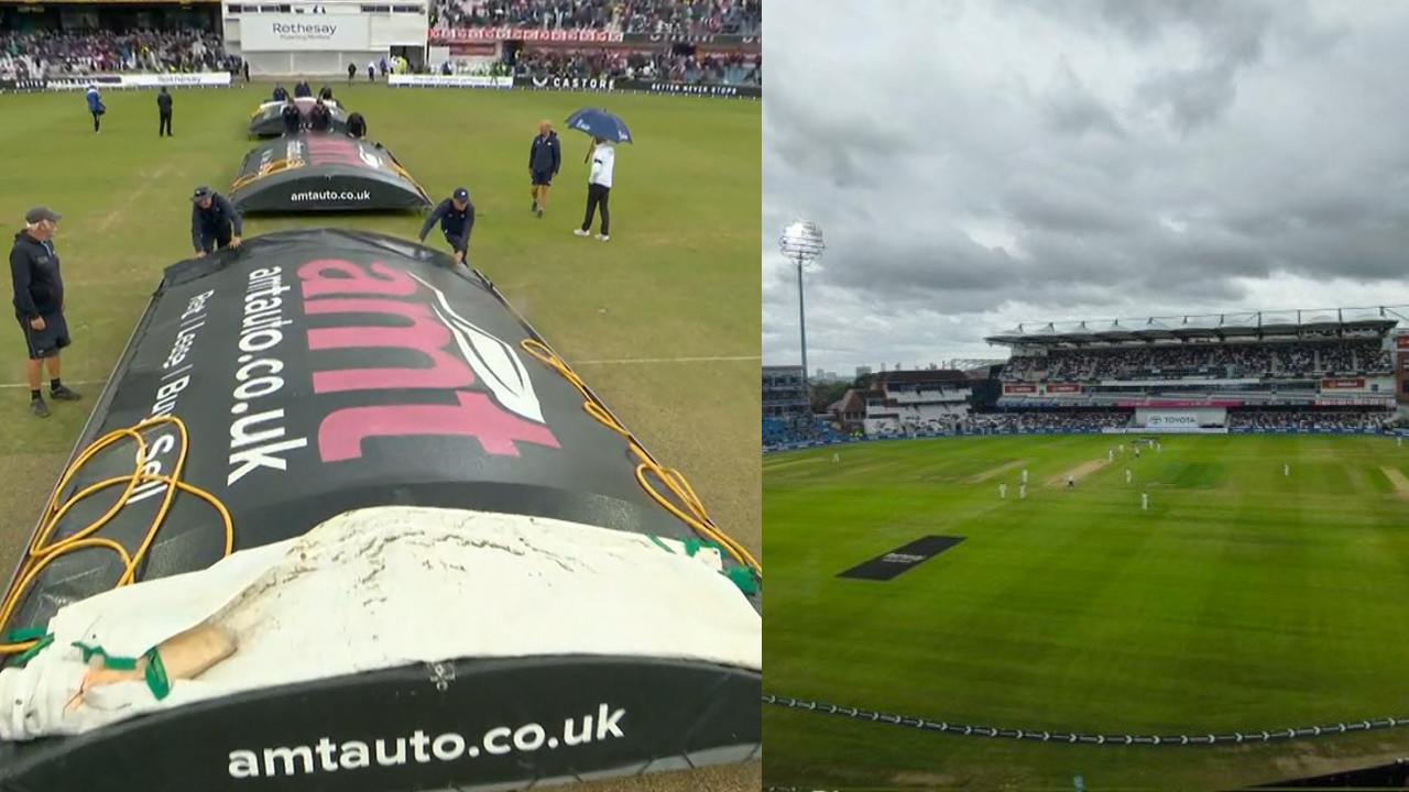 IND vs ENG 1st Headingley test Day 5 rain interrupts