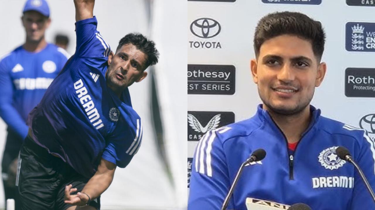 Anshul Kamboj and Shubman Gill
