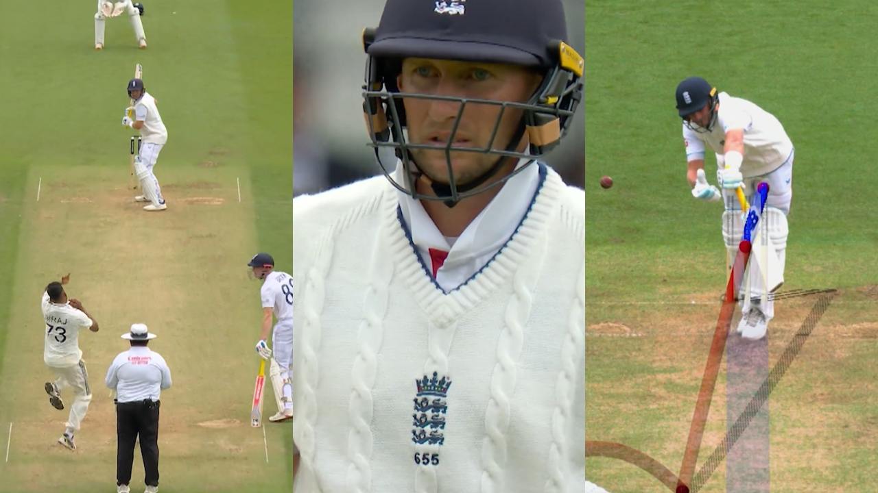 Mohammed Siraj and Joe Root