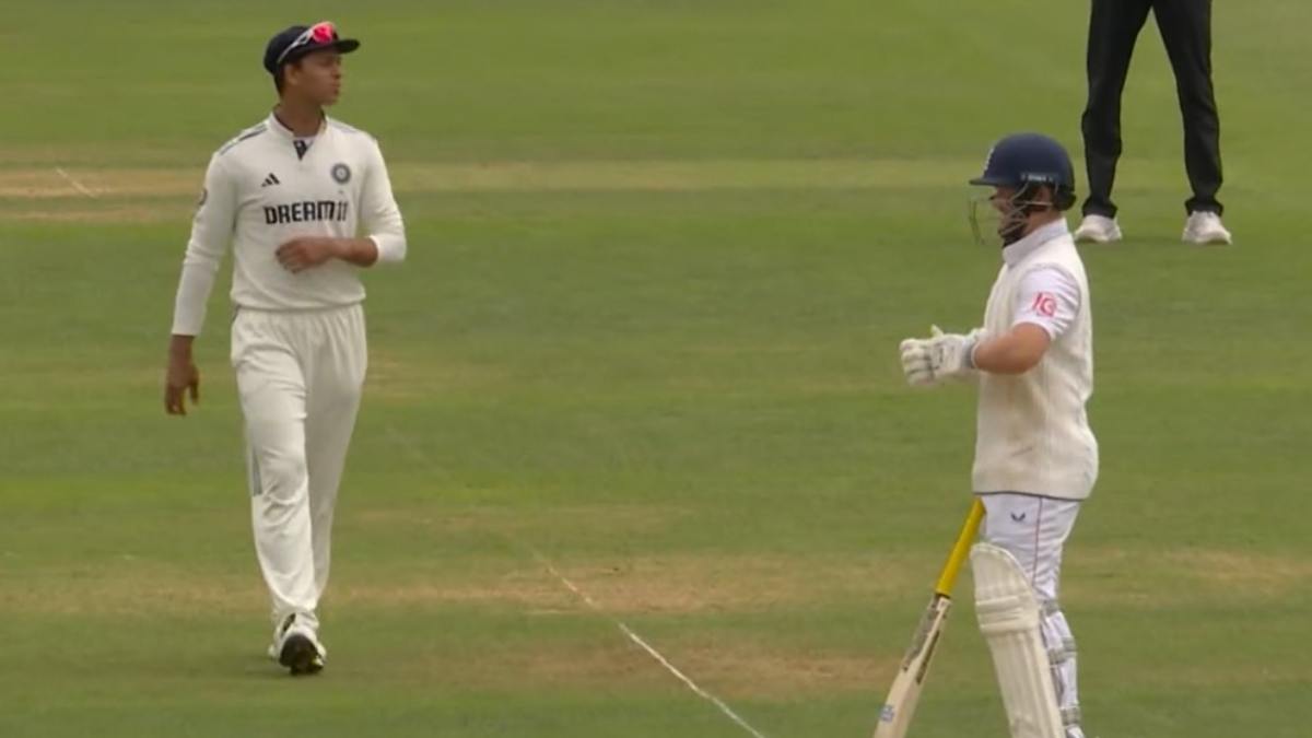 Yashasvi Jaiswal sledge Ben Duckett