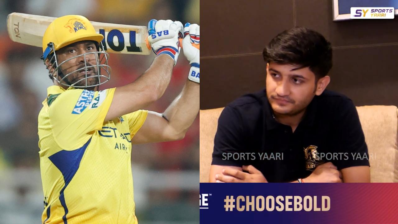 Priyansh Arya and MS Dhoni