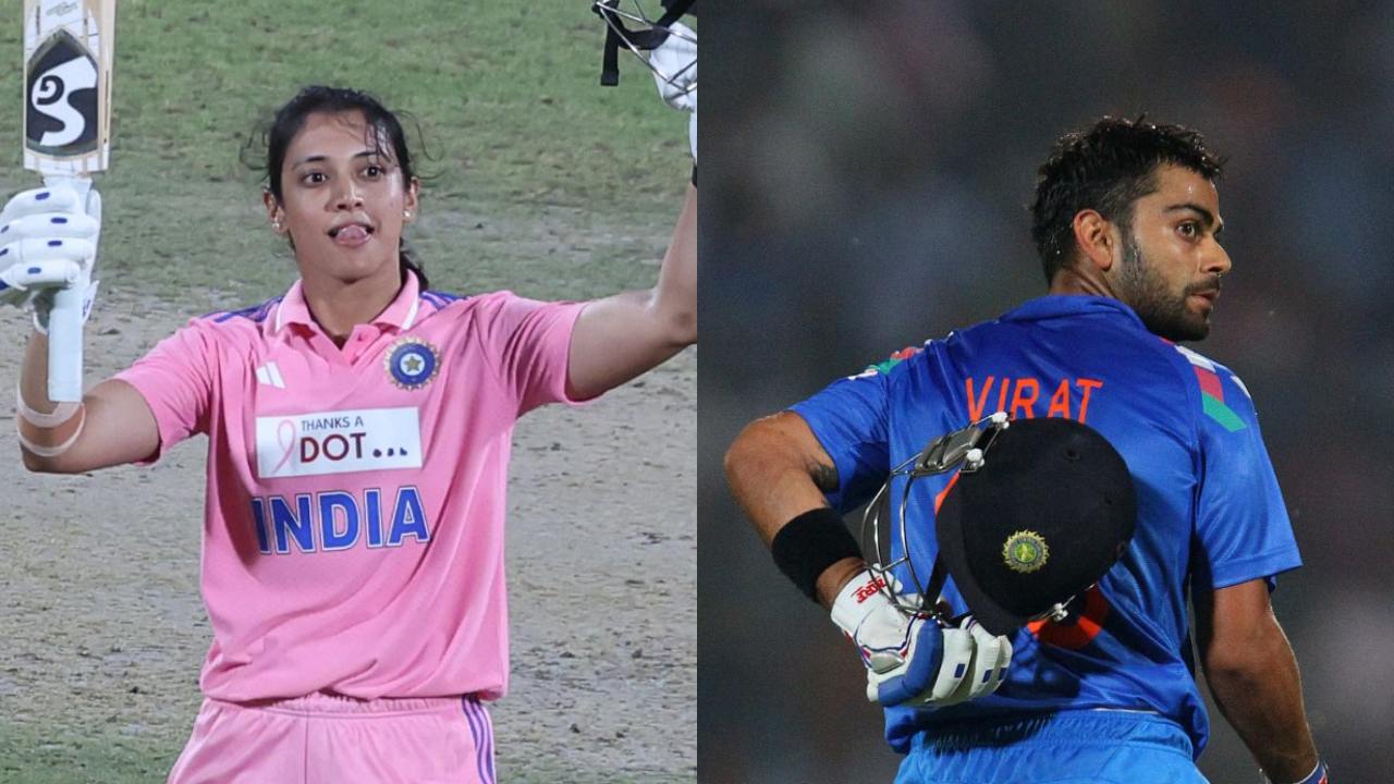 Smriti Mandhana and Virat Kohli