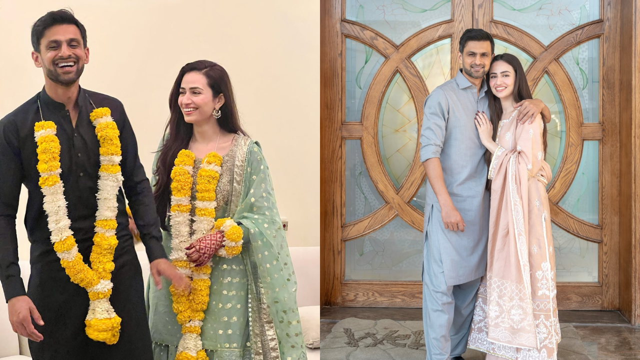 Shoaib Malik and Sana Javed