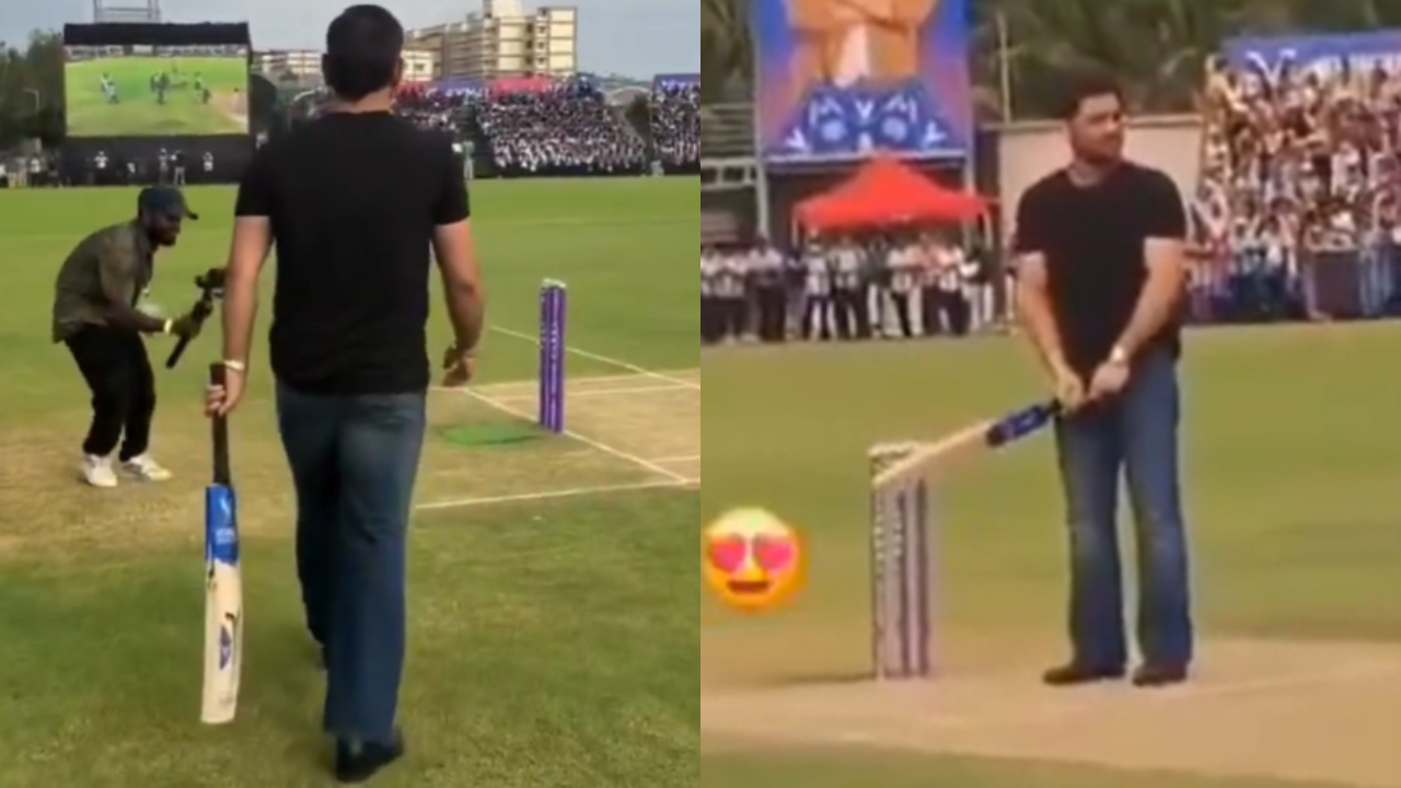 MS Dhoni inaugurate Stadium