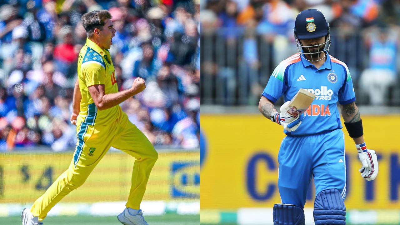 Xavier Bartlett and Virat Kohli