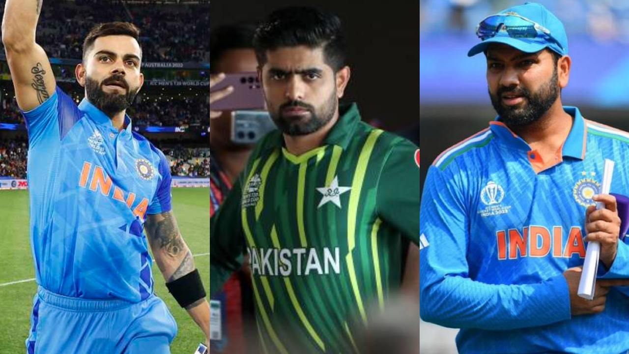 Virat Kohli, Babar Azam and Rohit Sharma