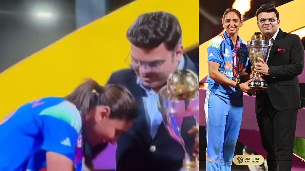 Harmanpreet Kaur and Jay Shah