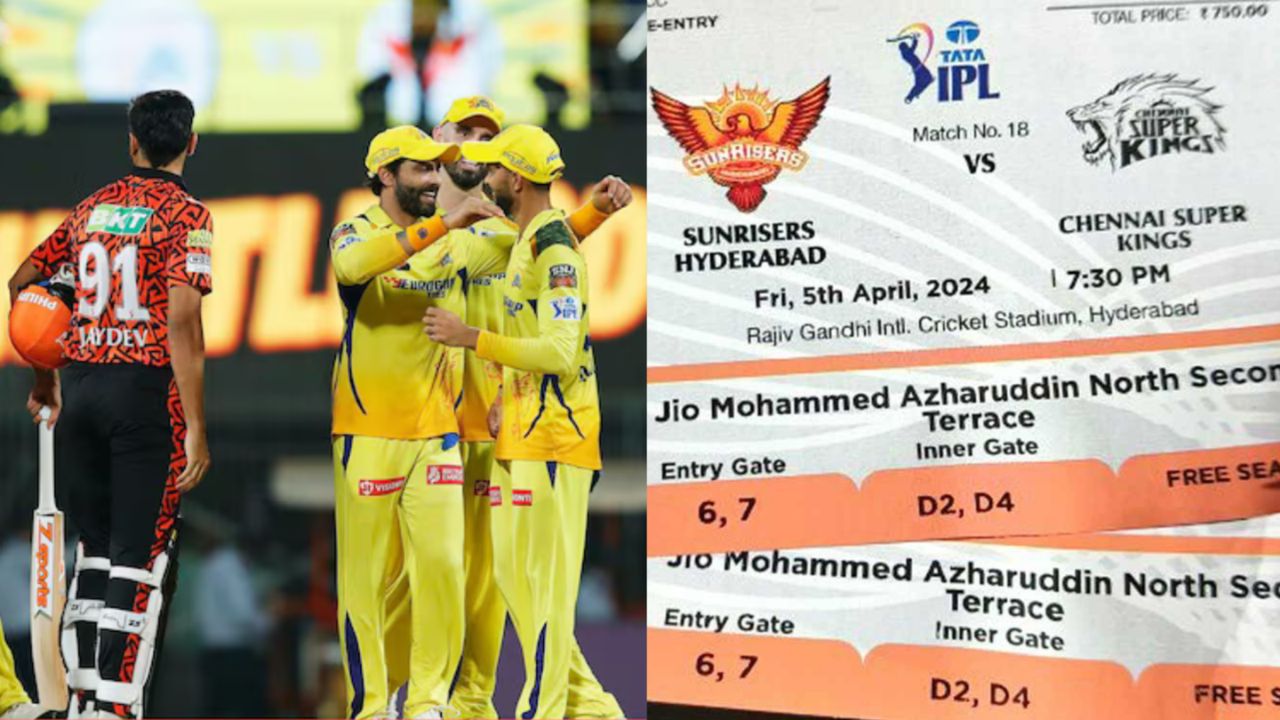 CSK Vs SRH Tickets