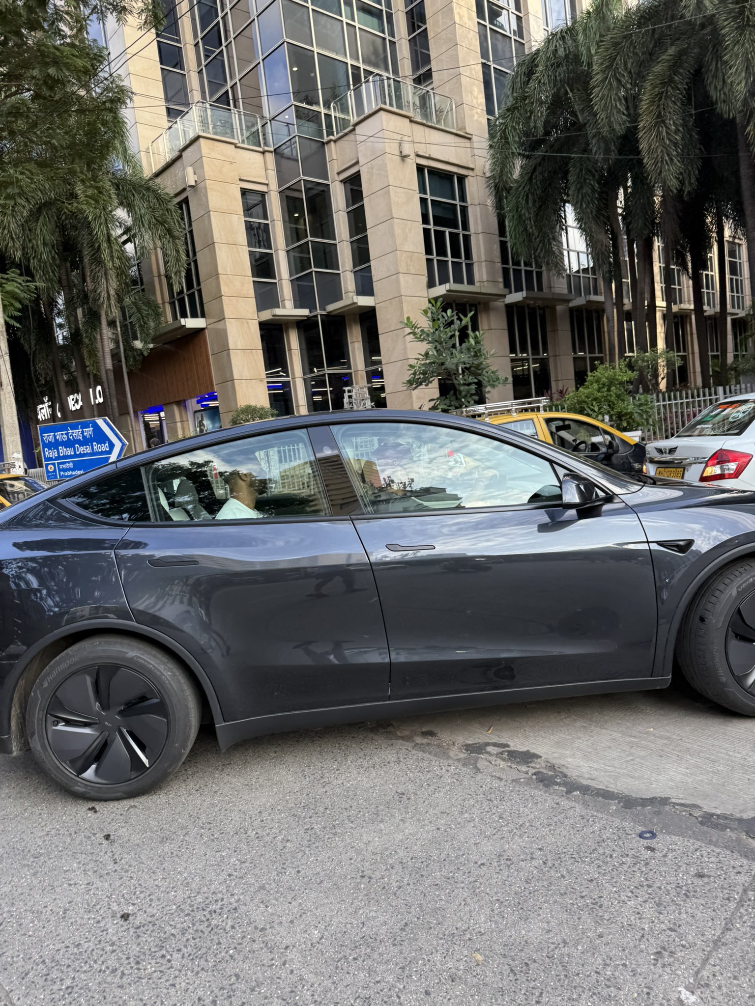 Rohit Sharma new Tesla model Y Rohit Sharma new Tesla model Y