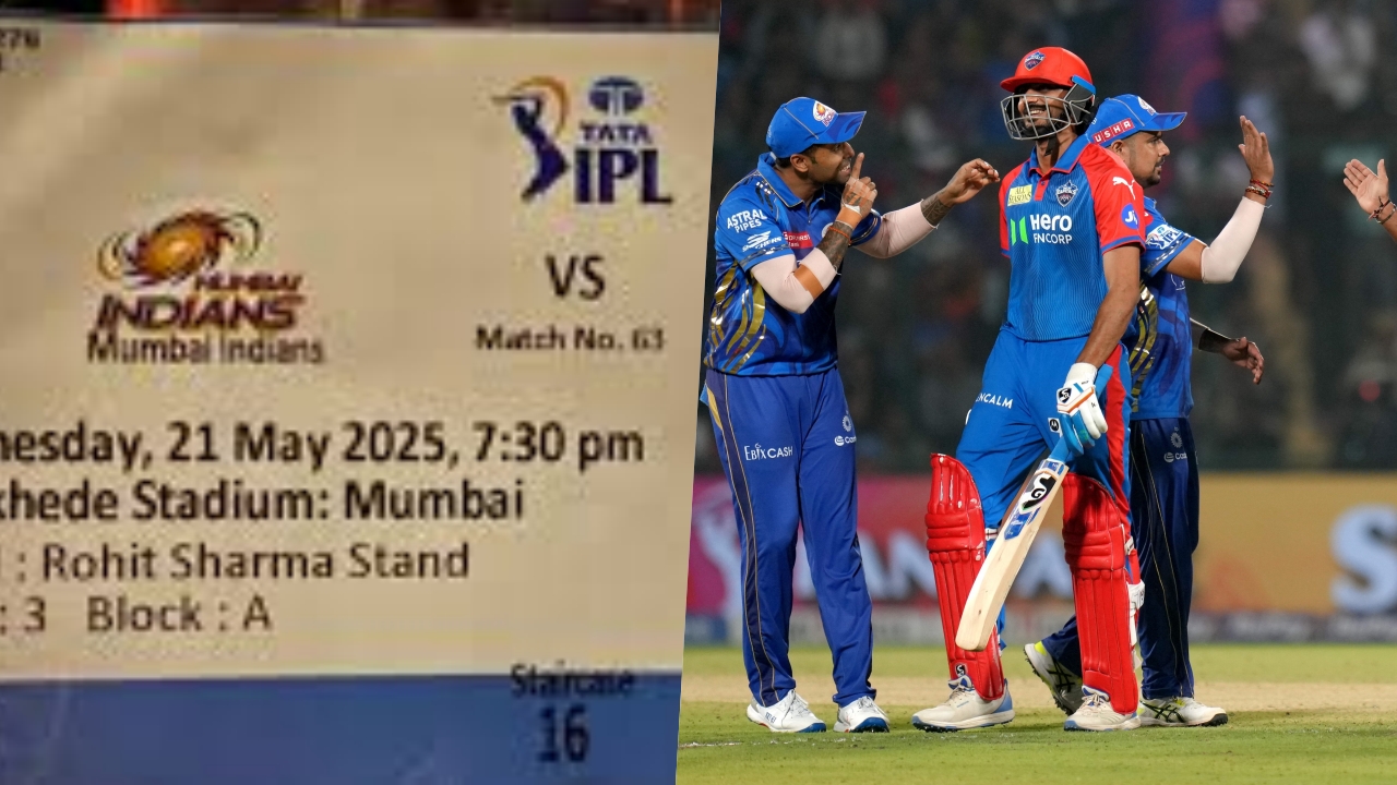MI Vs DC Match Tickets