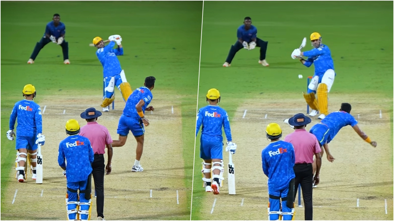 MS Dhoni Practise
