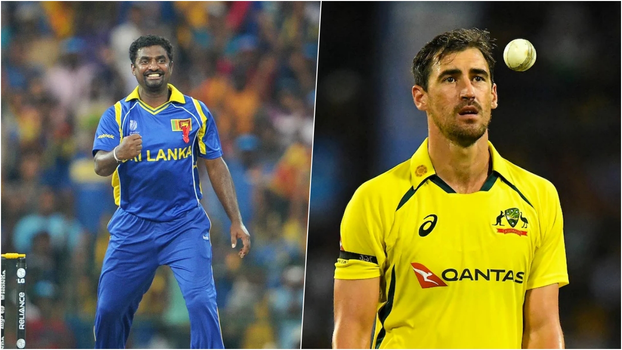 Muralidharan And Starc In International Cricket