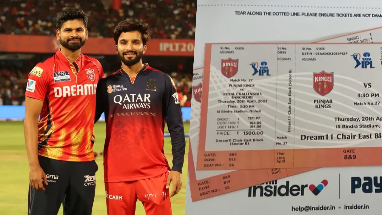 PBKS Vs RCB Match Tickets