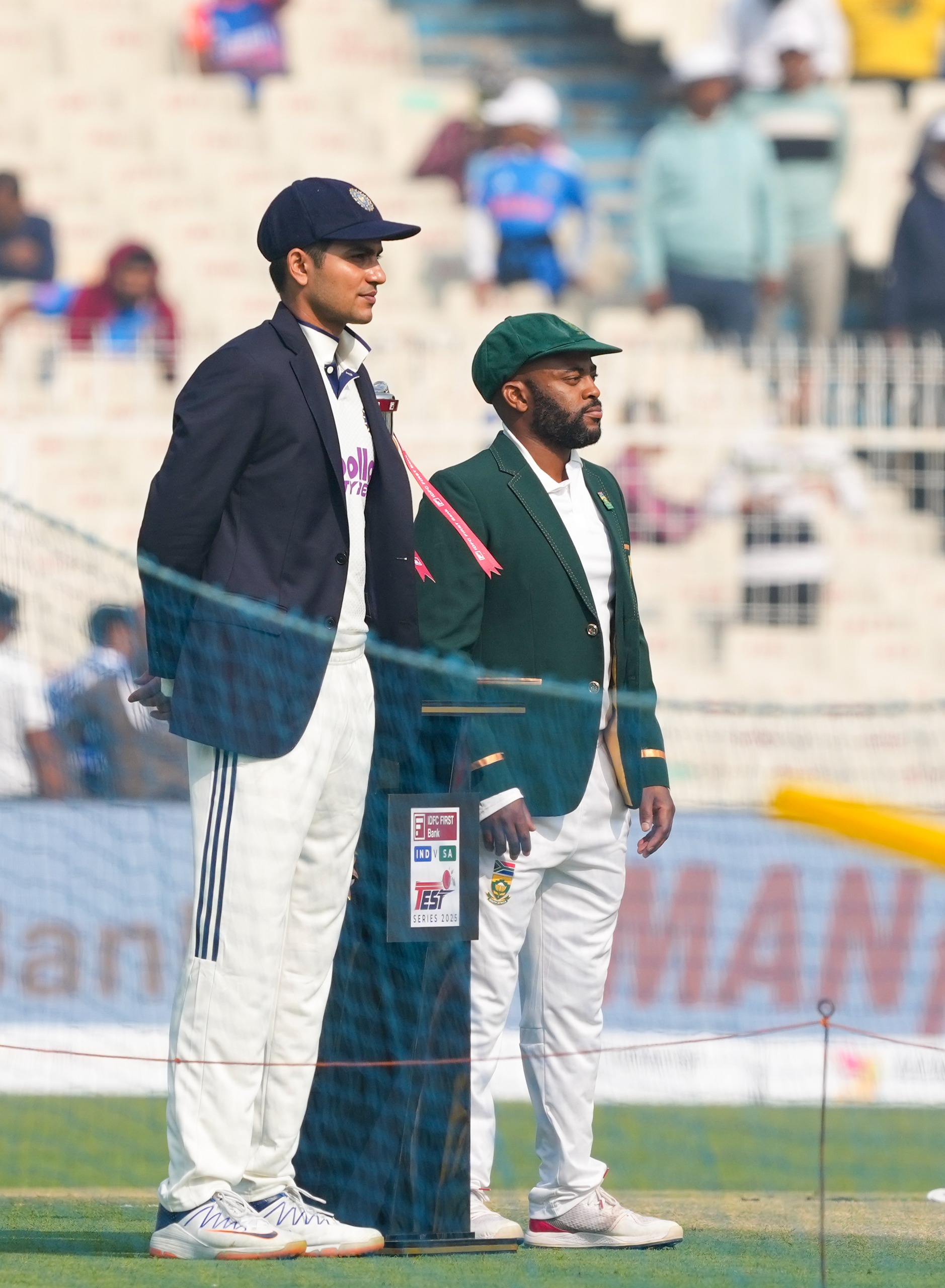 Shubman Gill and Temba Bavuma For Toss Shubman Gill and Temba Bavuma For Toss