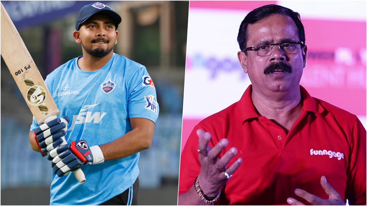 Prithvi Shaw And Dinesh Lad