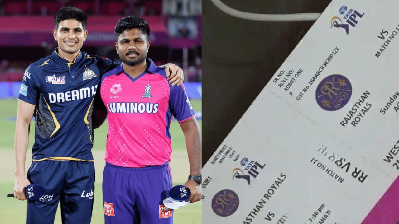RR Vs GT Ticket