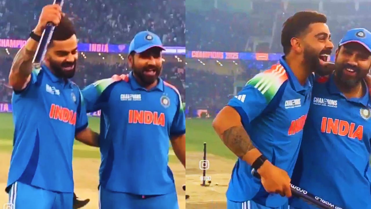 celebrating-rohit-sharma-abused-king-virat-kohli-in-front-of-the-camera-video-goes-viral