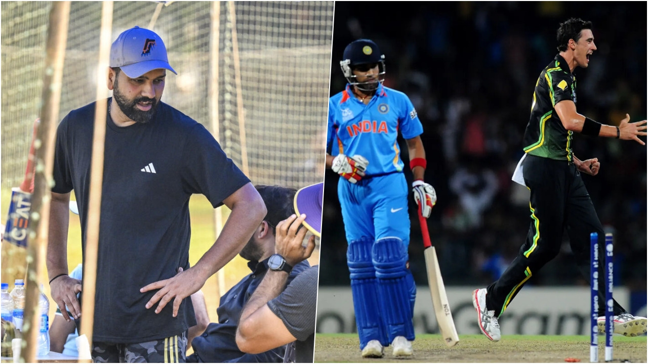 Rohit Sharma And Mitchell Starc