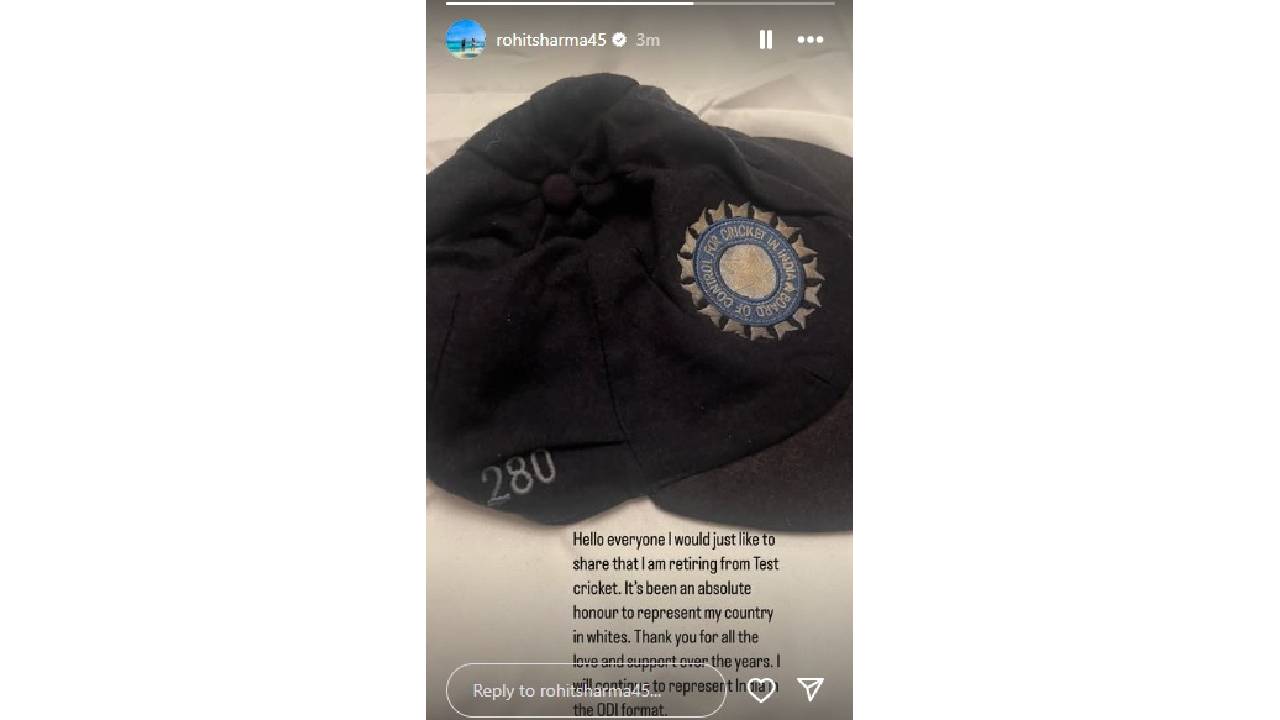 Rohit Sharma Announces Test Retirement
