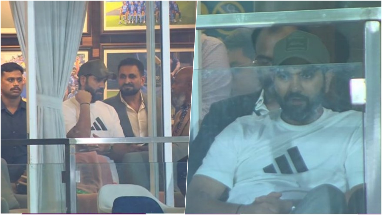 Rohit Sharma In Stans For INDW Vs SAW Final