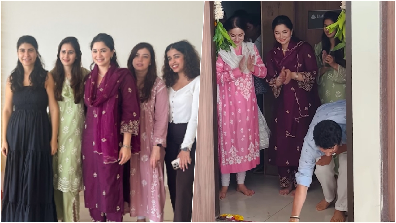 Saaniya Chandok With Tendulkar Family