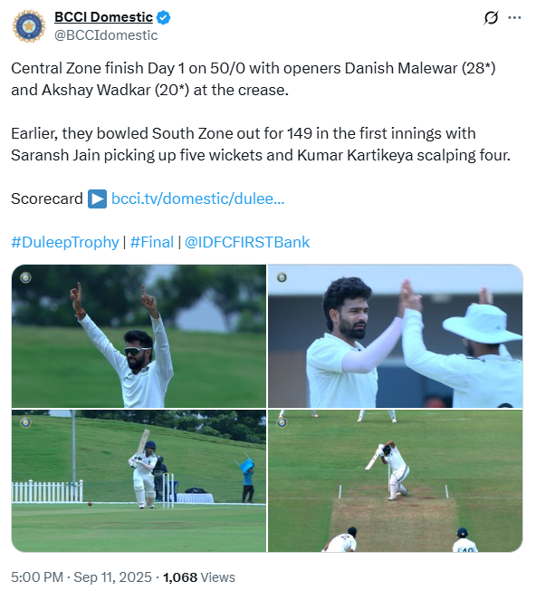 Rajat Patidar Stunning Catch video in South Zone vs Central Zone Duleep Trophy 2025 Final
