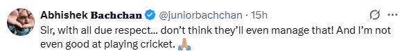Abhishek Bachchan reply on Shoaib Akhtar comment during Asia Cup 2025 Final IND vs PAK live show discussion
