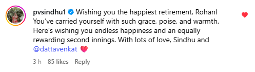 PV Sindhu From Sania Mirza to Anil kapoor and PV Sindhu Reactions on Rohan Bopanna retirement