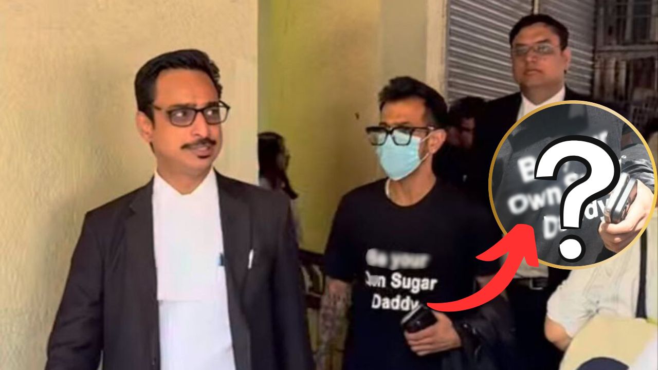 Yuzvendra Chahal breaks Silence on divorce T shirt Be Your Own Sugar Daddy at Bandra Family Court in Mumbai