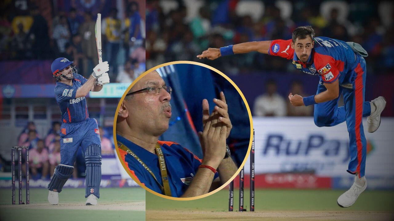 IPL 2025 DC vs LSG Sanjiv Goenka Reaction on Mitchell Marsh Six Against Mitchell Starc