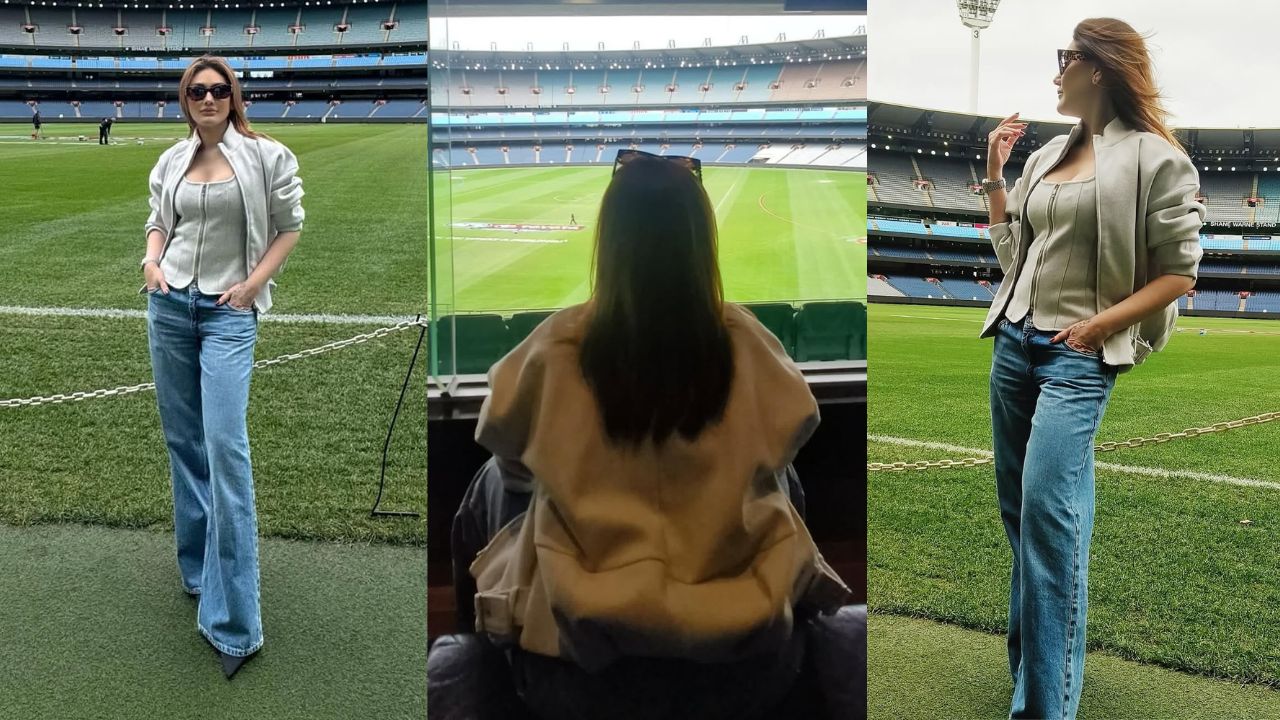 Shefali Jariwala at Melbourne Cricket Ground Photo before death