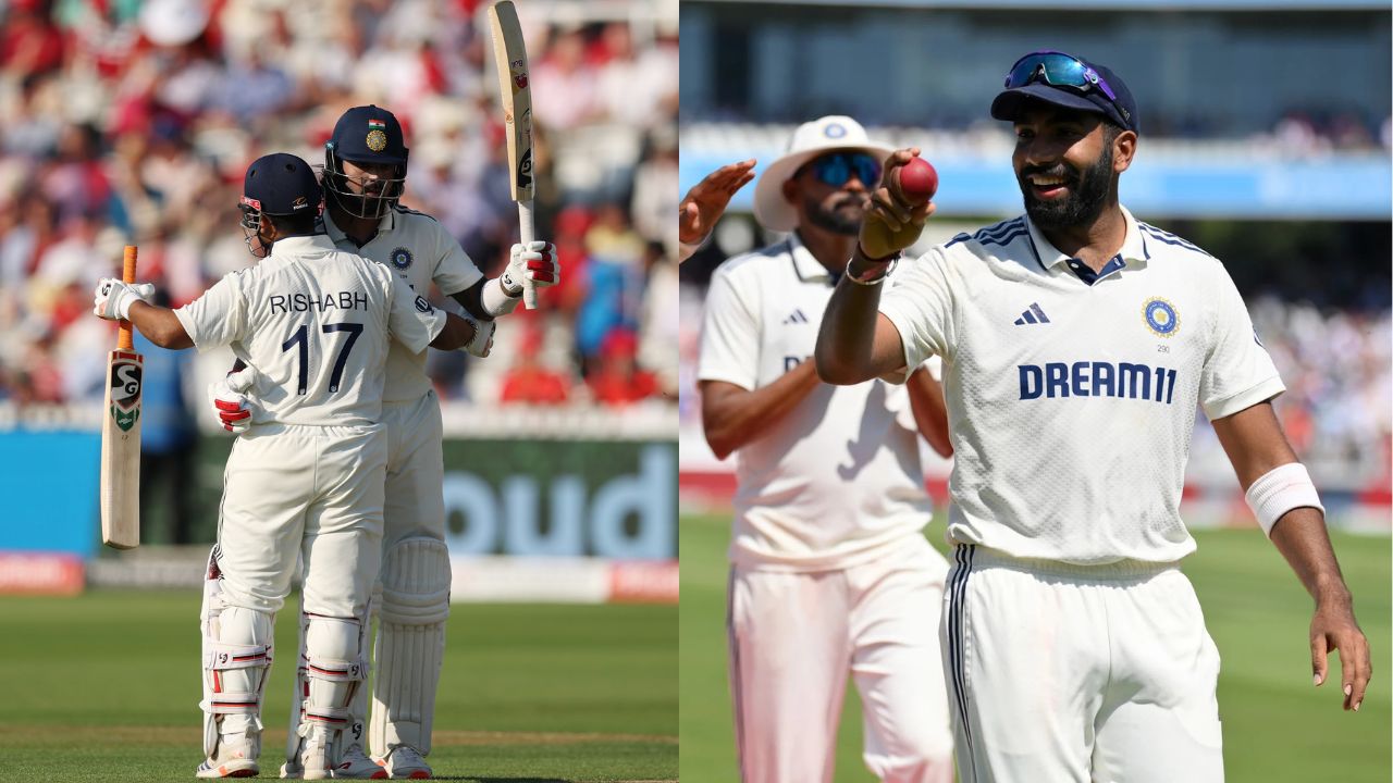 IND vs ENG 3rd Test Day 2 Lords Highlights Jasprit Bumrah 5 wicket haul KL Rahul Half Century Karun Nair Flopped