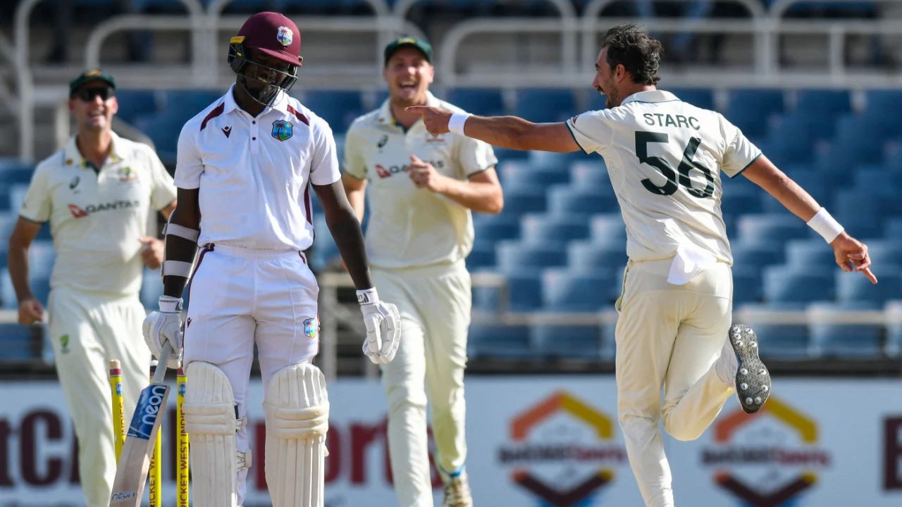 WI vs AUS 3rd Test Highlights Mitchell Starc 15 ball 5 wickets Against West Indies record their lowest Test score