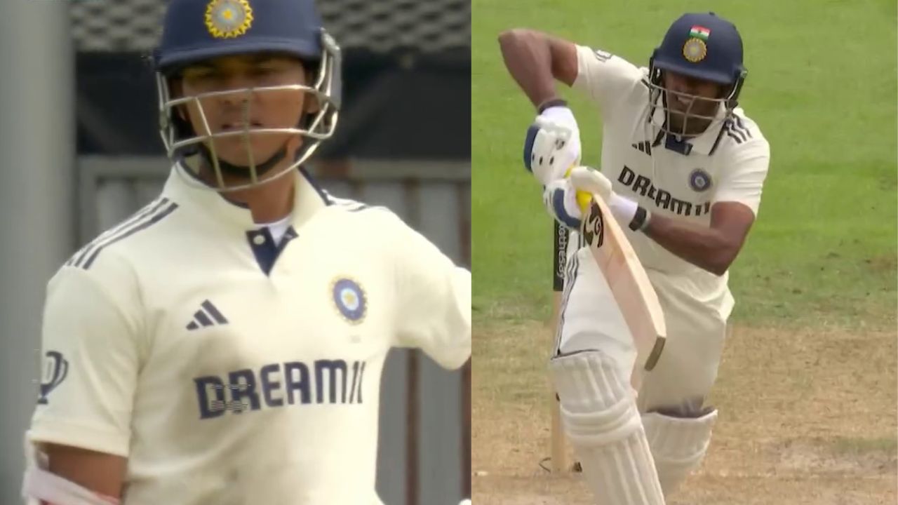 Yashasvi Jaiswal reprimand Sai Sudharsan video IND vs ENG 4th Test Manchester