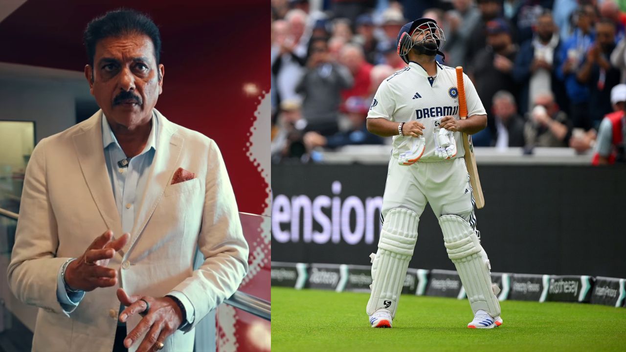 Ravi Shastri praises on Rishabh Pant for half century after Injury IND vs ENG 4th Test Manchester Day 2