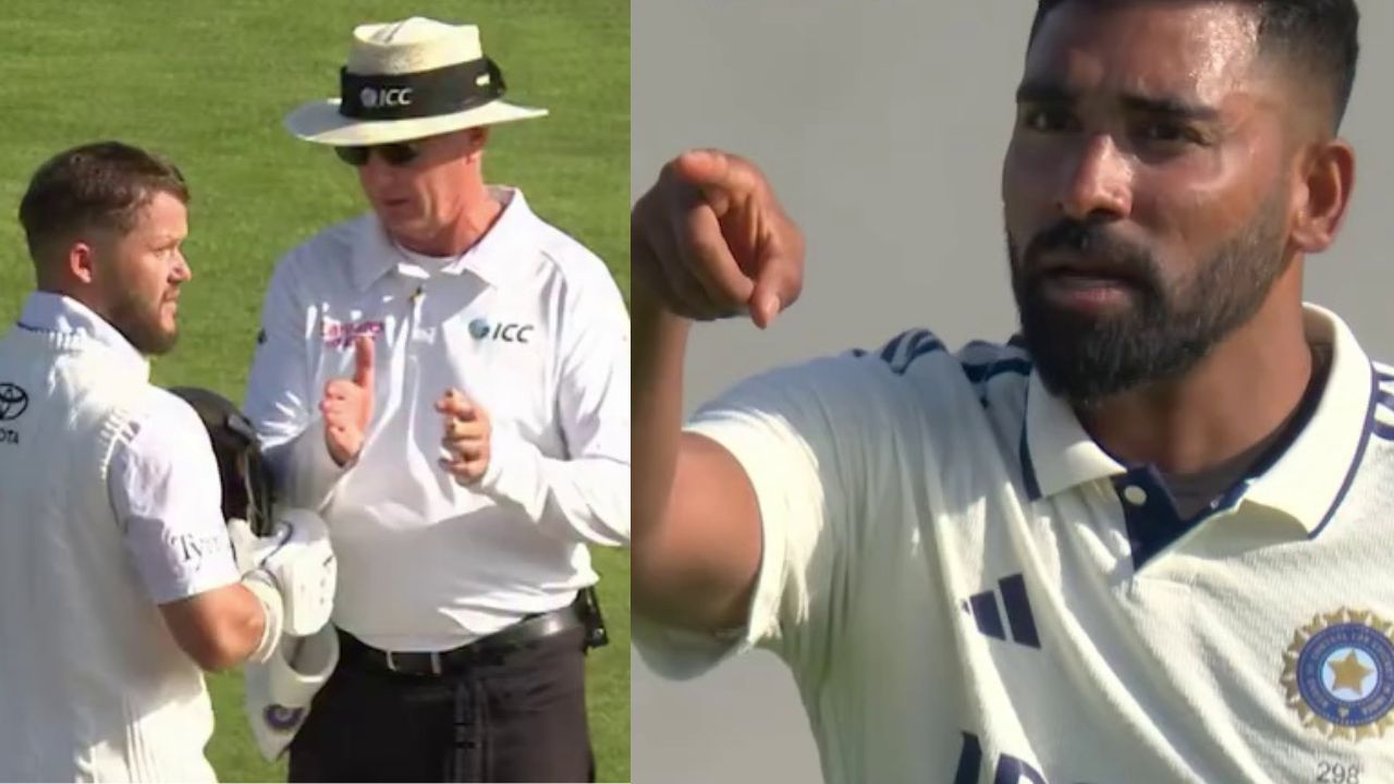 Mohammed Siraj point finger on Ben Duckett at Manchester IND vs ENG 4th Test Video