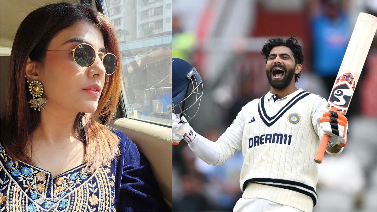 Rivaba Jadeja post on Ravindra Jadeja century in IND vs ENG 4th Test Manchester