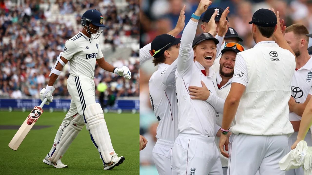 Ollie Pope 1st right DRS decision against Yashasvi Jaiswal after 13 attempt during IND vs ENG 5th Test The Oval