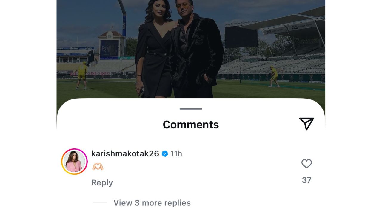 Karishma Kotak replied to Harshit Tomar on Instagram post after proposed on WCL 2025 Live Show Karishma Kotak replied to Harshit Tomar on Instagram post after proposed on WCL 2025 Live Show