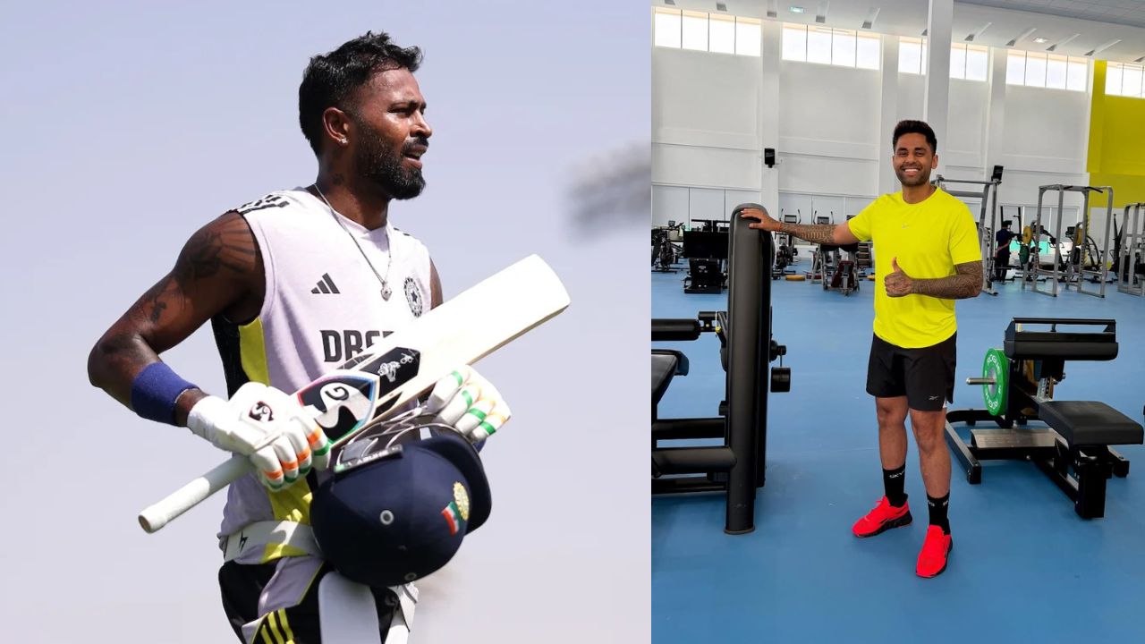 Hardik Pandya at NCA for Fitness test of Suryakumar Yadav for Asia Cup 2025