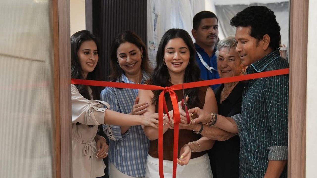 Sachin Tendulkar daughter Sara Tendulkar launches Pilates Academy studio in presence of Arjun Tendulkar rumor Fiance Sania Chandhok