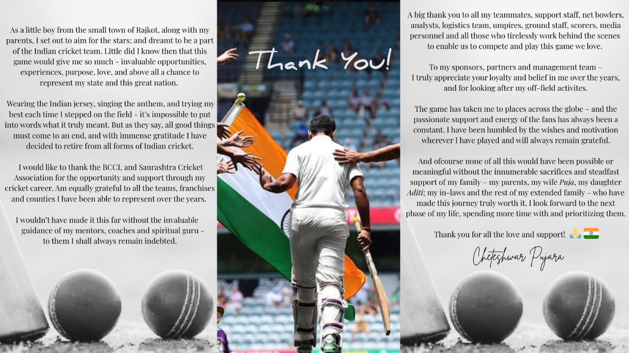 Cheteshwar Pujara Retirement from all format After being ignored by BCCI for 2 years