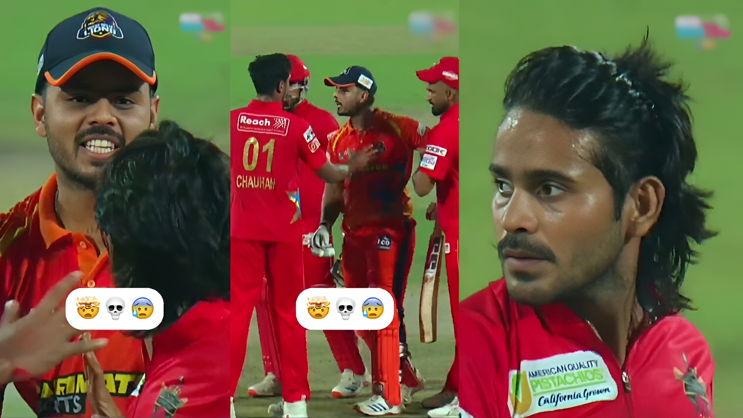 Nitish Rana Digvesh Rathi fight video viral DPL 2025 West Delhi Lions vs South Delhi Superstarz