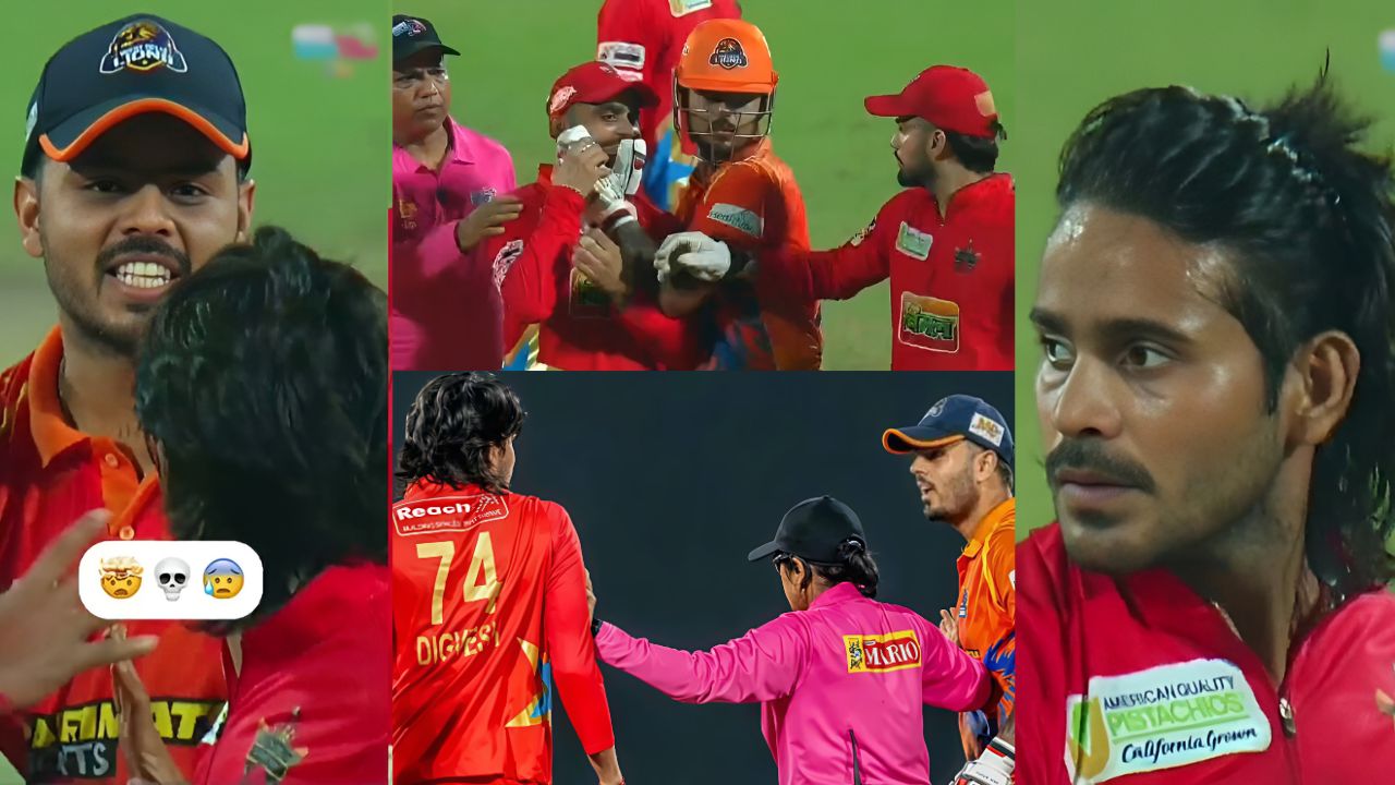 DPL Fined Digvesh Rathi Nitish Rana Krish Yadav Aman Bharti Sumit Mathur After Heated Delhi Premier League 2025 Eliminator Clash