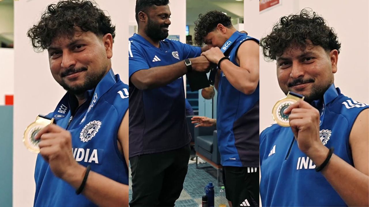 Kuldeep Yadav won Impact Player Medal in Indian dressing room after Asia Cup 2025 Super-4 IND vs BAN